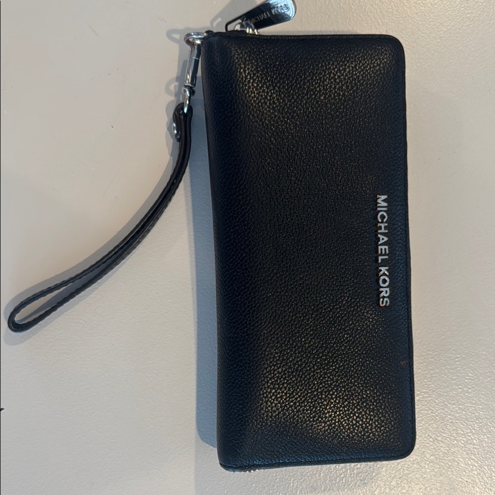 Michael Kors Black Wristlet Wallet